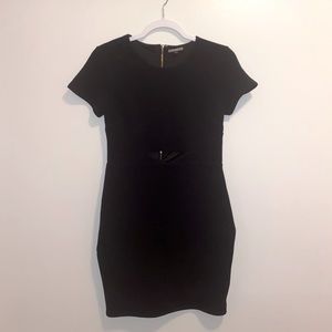 EXPRESS Bodycon Black Key Hole Dress